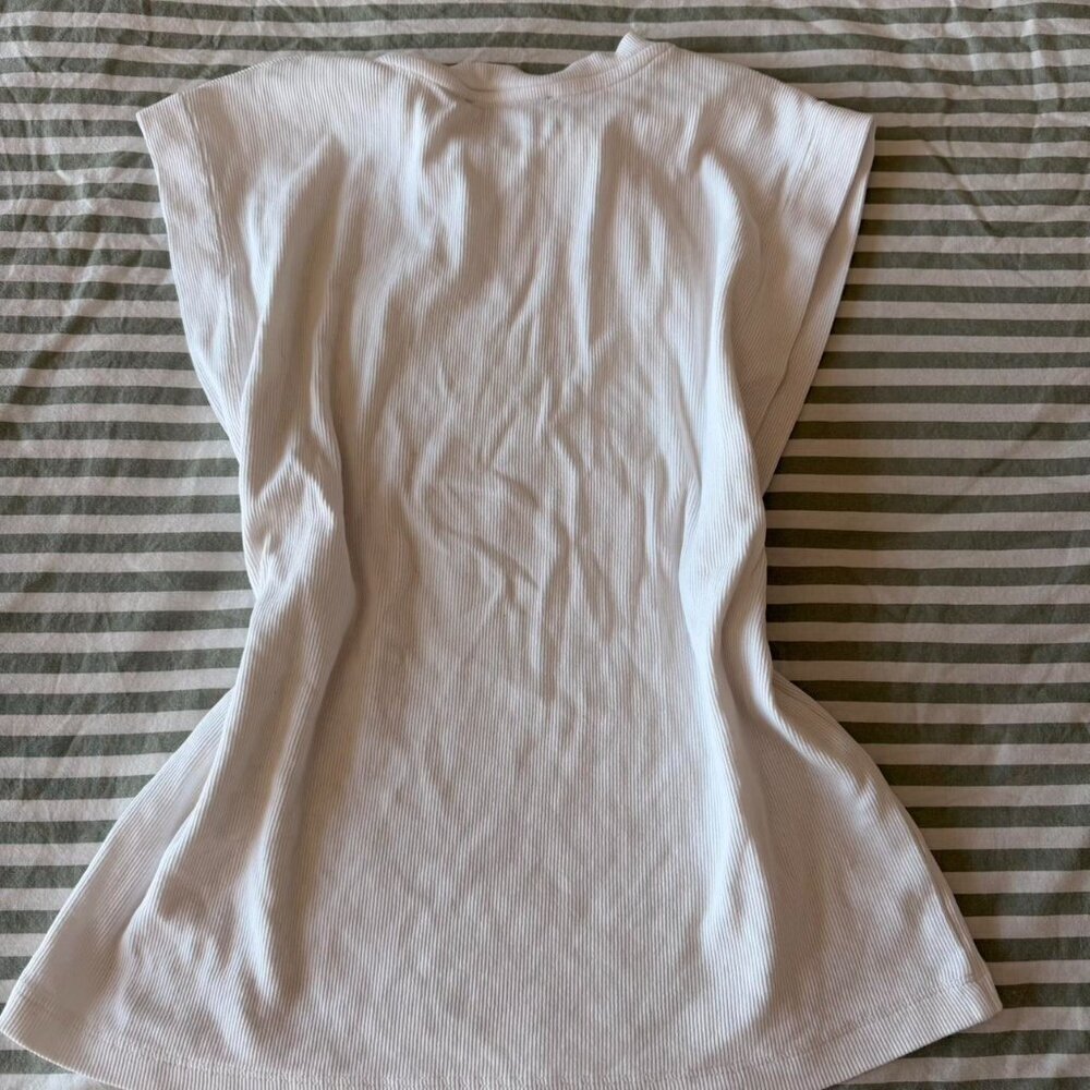 White Zara Tee New Condition Aff 3 - Picture 3 of 3